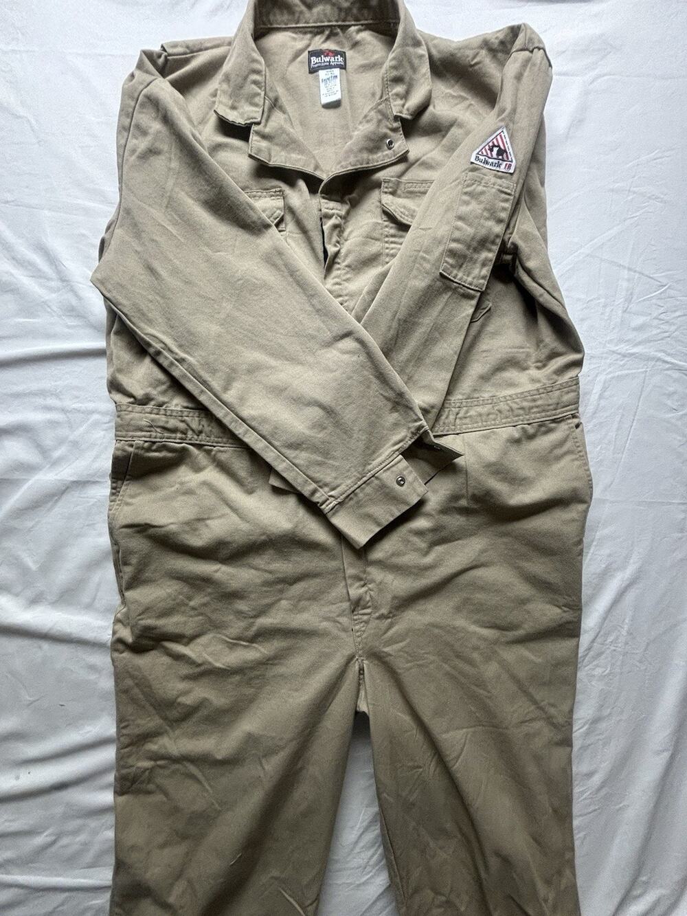 Bulwark Excel Fr Coveralls Flame Resistant Protective Apparel Men’s Size 52 Reg